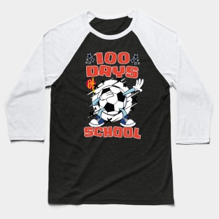 100 days of school featuring a dabbing Football #6 Baseball T-Shirt